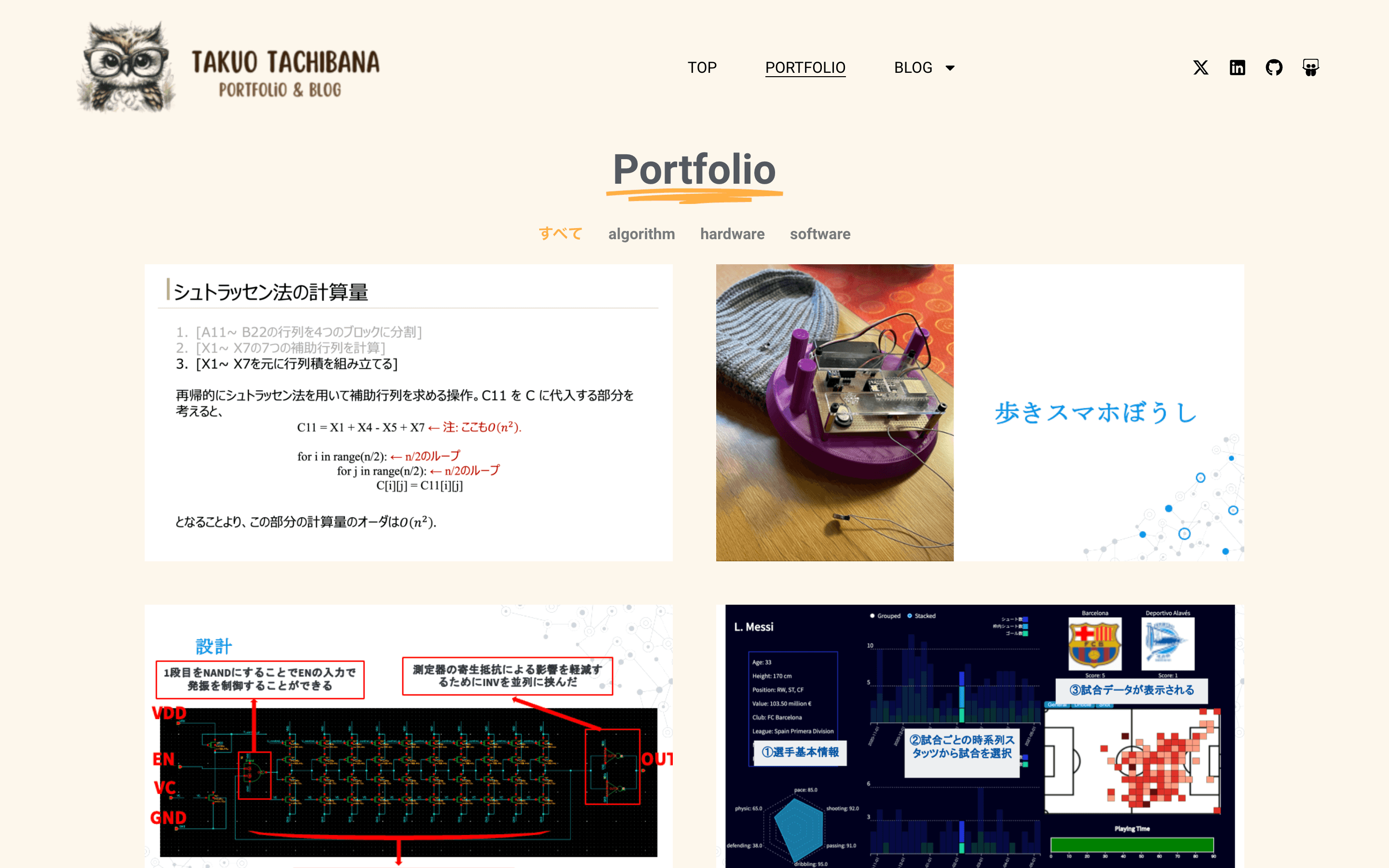 自作Webページ(takuonon.com)